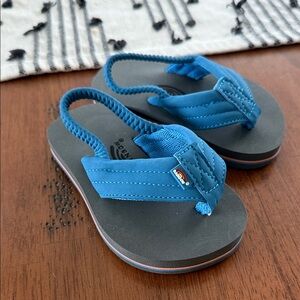 Rainbow Blue Kids Flip Flops